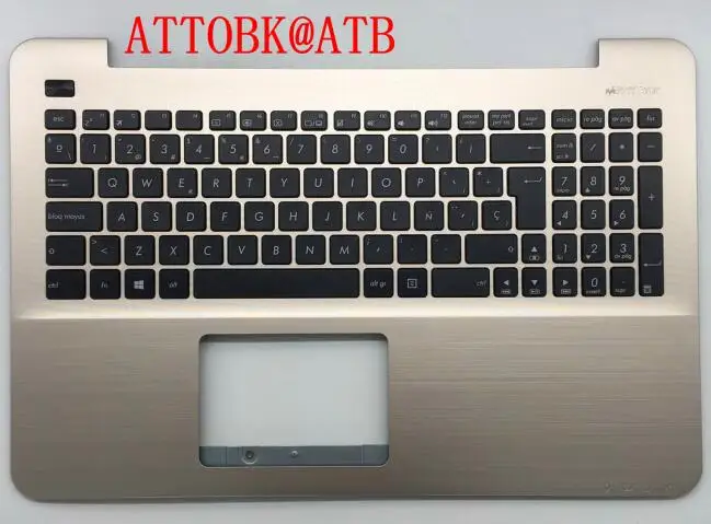 Коричневый New SP Laptop Keyboard for Asus X555 X555L A555L F555L R556L VM510L W519L Y583L R557 W509 Keyboard Palmrest Cover with C - Цвет: Коричневый