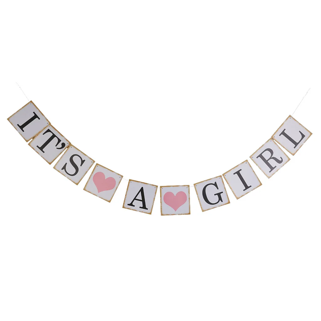 girl banner Baby Shower Boy украшения для девочек это мальчик это баннер с девушкой oh Детские воздушные шары пол раскрыть Дети День Рождения Вечеринка baby Shower - Цвет: girl banner