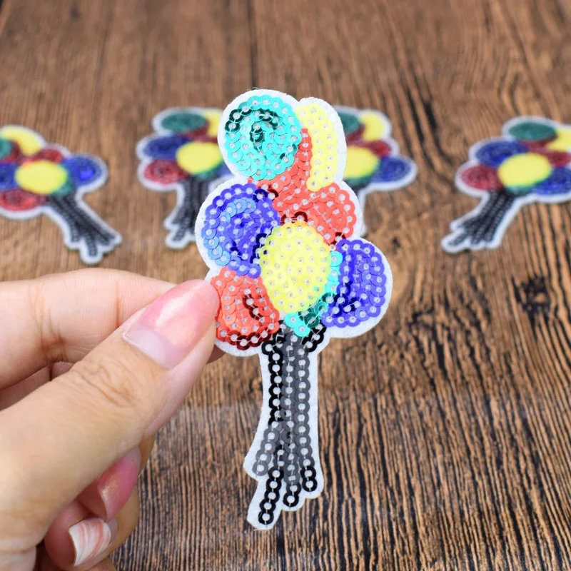 5 шт. патчи для одежды с блестками и воздушными шарами|fashion patches|patches fashionpatches for clothing