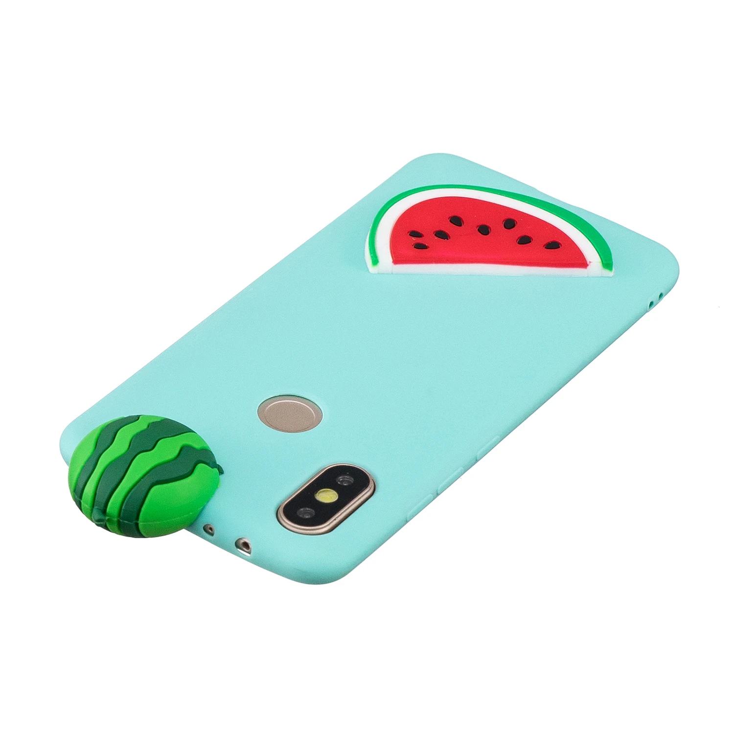 Силиконовый чехол для Xiaomi MI A2 мягкий из ТПУ с 3D рисунком единорога медведя банана