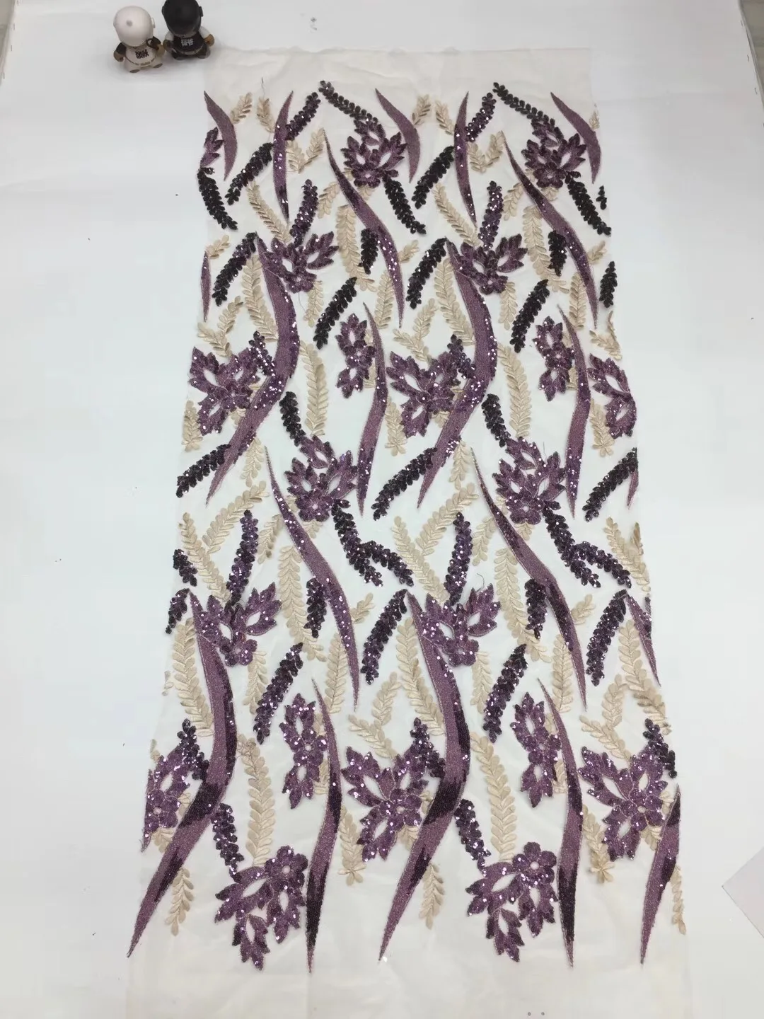 

Hot Sale Velvet Lace Fabric 2021 High Quality African Lace Fabric With Sequins French Lace Fabric For Evening Dress XX3325