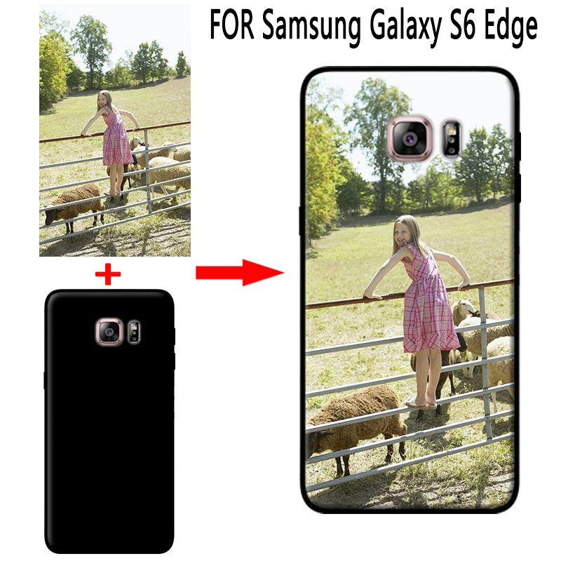 Индивидуальный чехол mosirui для Samsung Galaxy S6 Edge HD с УФ-принтом мягкий силиконовый из