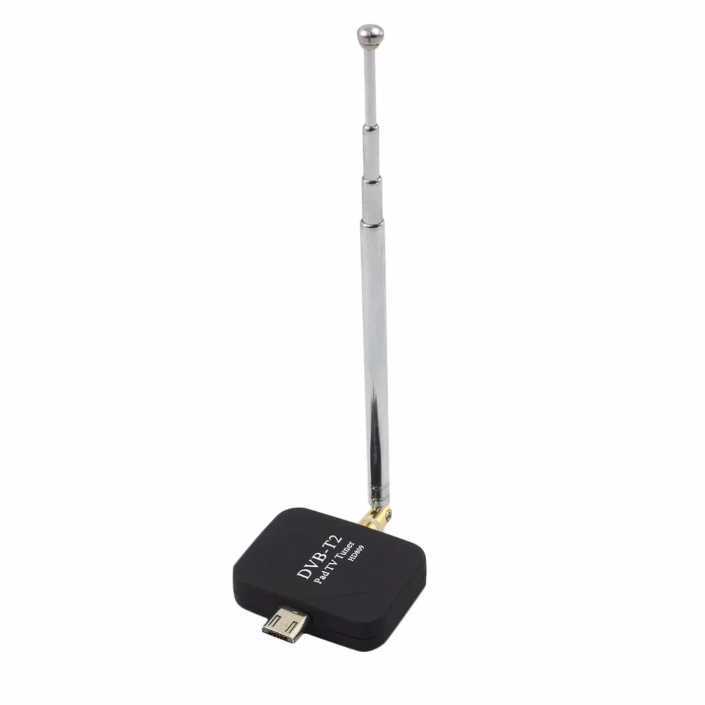 HD цифровой ТВ приемник USB DVB-T2 ТВ селфи палка для Android Phone Pad D ТВ-цифра спутниковый телевизионный ресивер Micro USB часы ТВ DVB-T2 сигнала HD809
