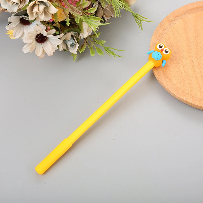 4 шт./лот гелевая ручка в виде совы из мультфильма Kawaii, ручки для письма в виде животных для девочек, подарок, креативные офисные канцелярские принадлежности, школьные принадлежности