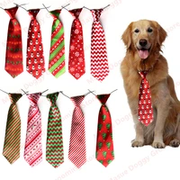 new 30100pcs christmas pet dog grooming accessories large dog neckties ties elastic band adjustable pet dog large ties bowties