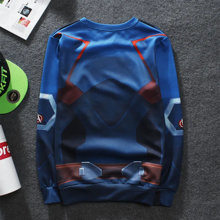 Мужская галактики космическое 3D печать капитан толстовки костюмы толстовка