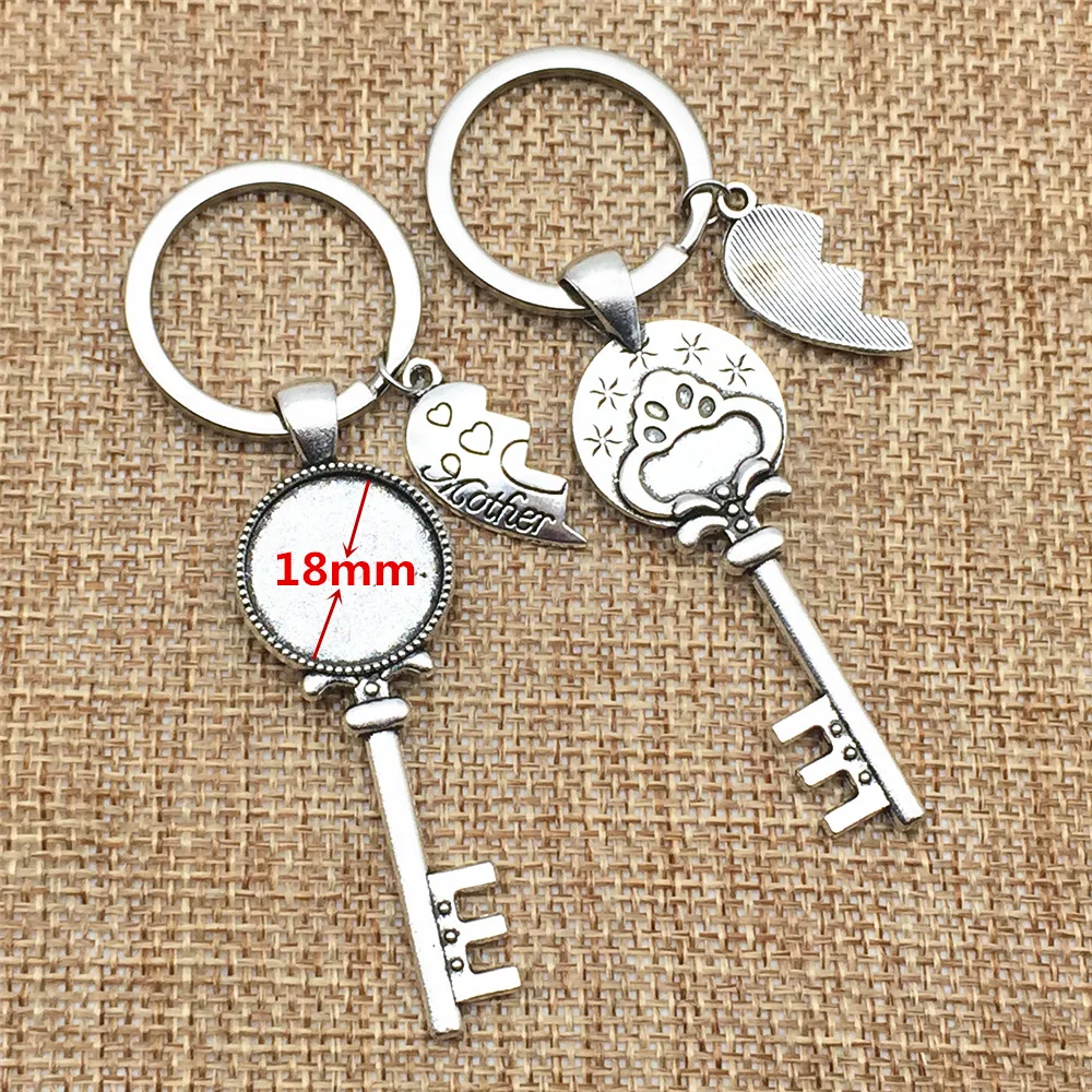 Брелок для ключей Мама и дочь из цинкового сплава|key chain|diy key chainheart |