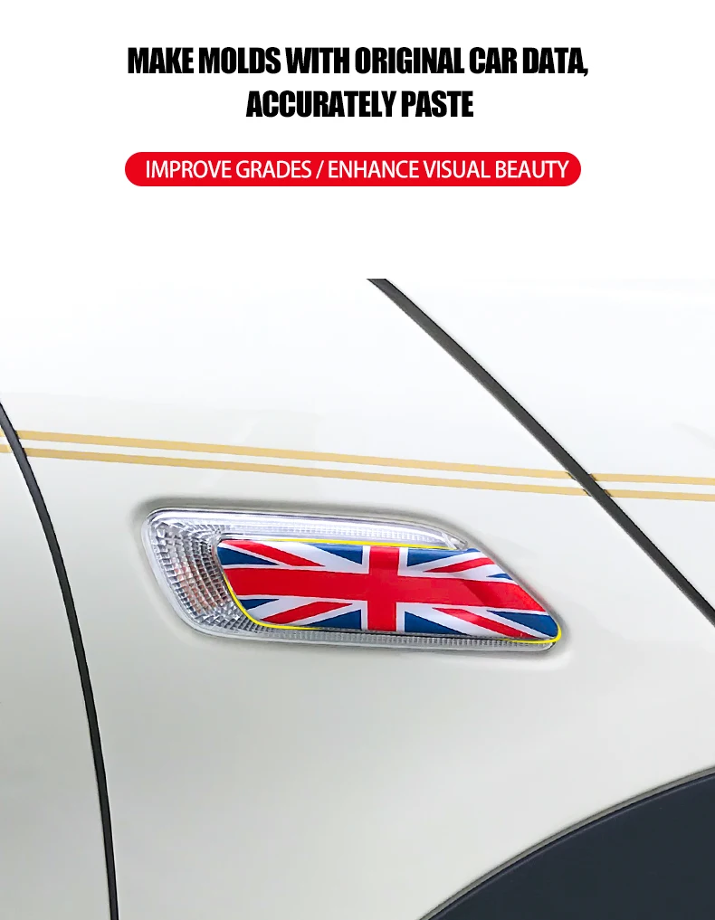 Автомобильный стикер Union Jack, накладка на крыло, декоративный чехол для Mini Cooper Clubman F54 F55 F56 F57, аксессуары для стайлинга автомобилей