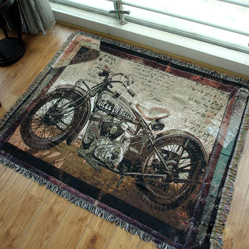 Винтаж гобелен хлопок одеяло домашнее украшение диван для отдыха крышка пианино