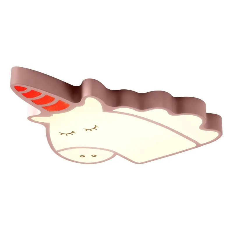 

Creative unicorn Modern Led Ceiling Chandelier For Bedroom Children Kid's Room Home Dec Surface Mounted Ceiling Chandelier