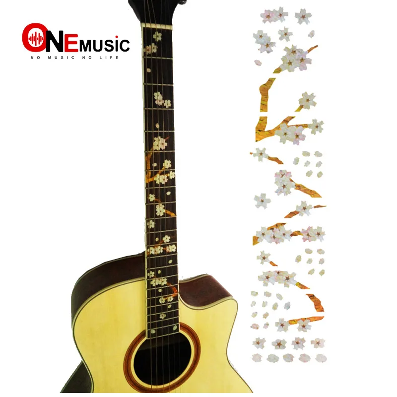 Сливы Форма бас гитары наклейка на лад подельные стикеры гриф гитары|guitar inlay|inlay