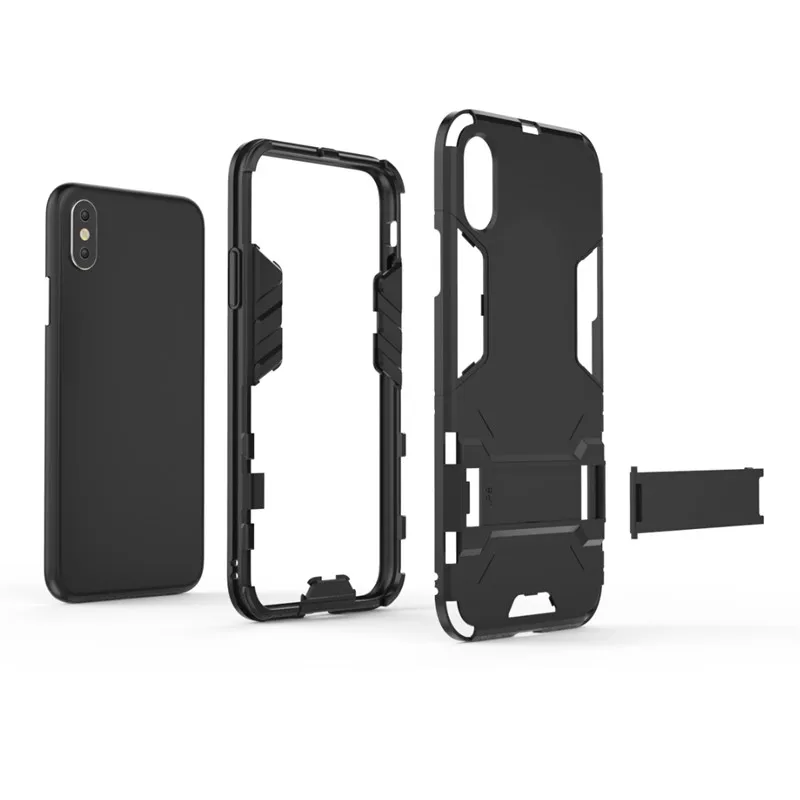 Армированный защитный чехол для iphone XS MAX XR X Противоударная подставка силиконовая