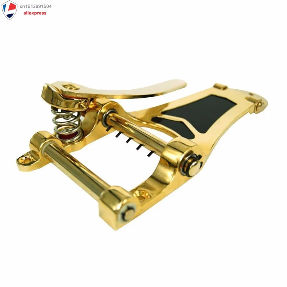 NEW -Premium Tremolo Vibrato Bridge полый корпус для полукруглой джазовой гитары (золото) | Спорт