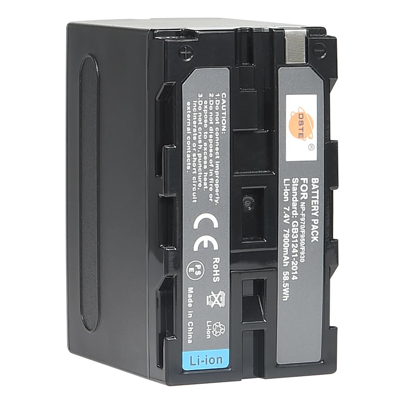 1 * Зарядное устройство 2 DSTE 7 4 V 7900 мА/ч NP F970 F960 F950 F930 Камера Батарея для Sony PLM 100 CCD TRV35