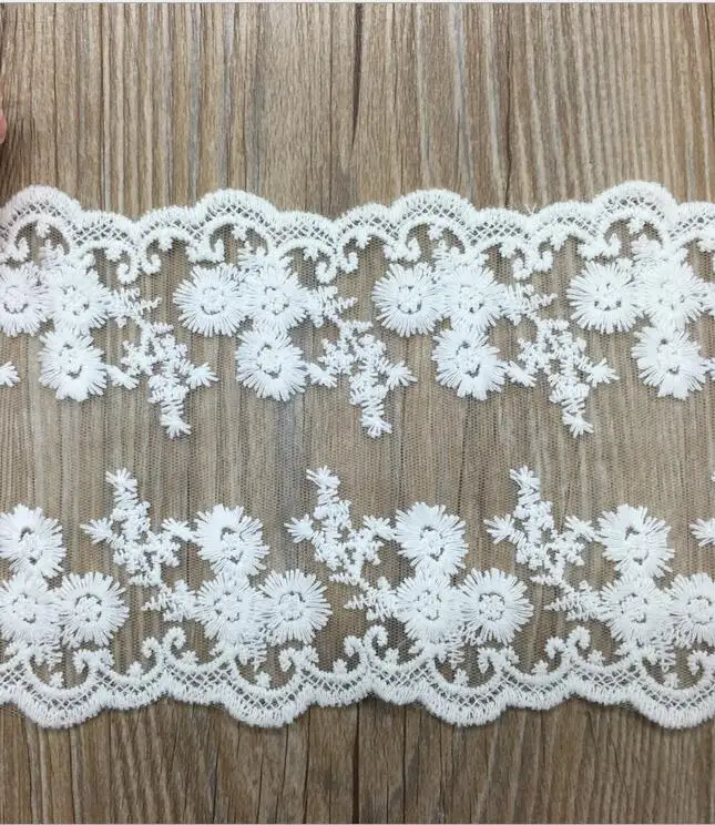 Wholesale price 11.5cm width 30yards/pack Small flower lace trim embroidery trimming Free shipping | Дом и сад