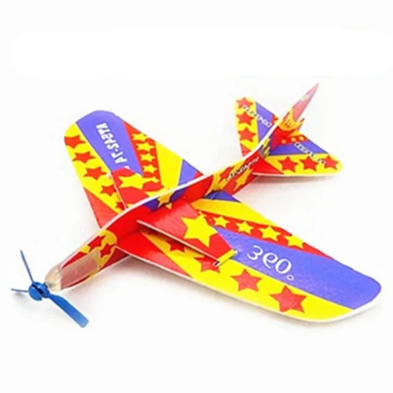 

Kids Plane Toy Foam Paper Airplane Model Magic Roundabout Combat Aircraft Hand Throw Flying Glider Planes Toys For Children