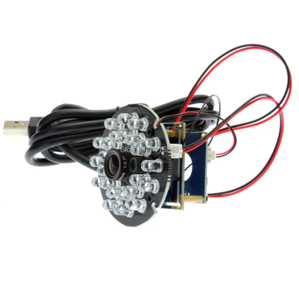 12 мм объектив 2MP 1080p full hd IR cut светодиодный светодиодная плата Plug and play OV2710 USB