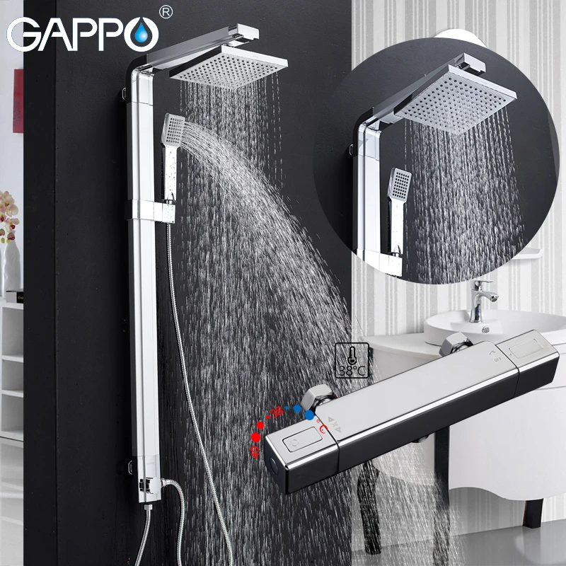 GAPPO смесители для душа Термостатический душ ванной кран Набор смесителей