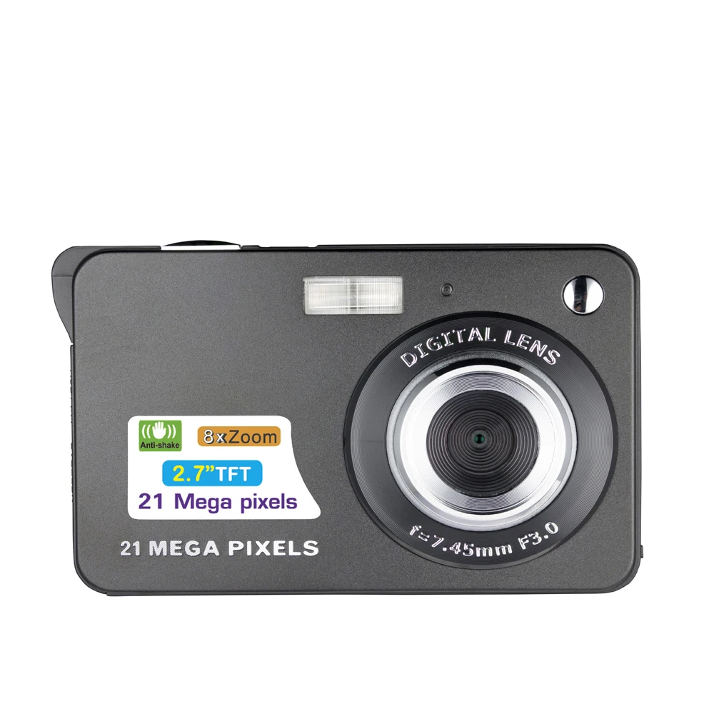 CDC3 2 7 дюймовая цифровая камера TFT HD экран 18MP 8x Zoom видеокамера Smile Capture мини Anti shake