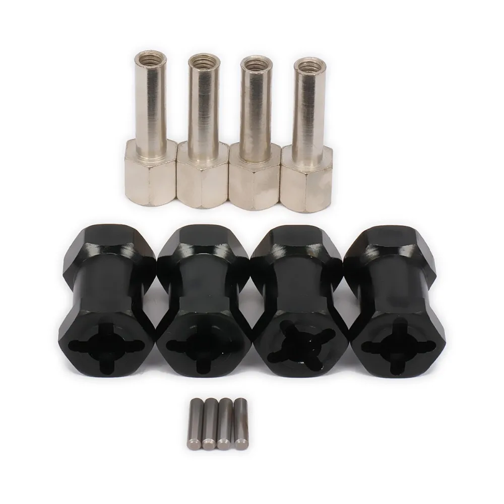 

Wheel Hex Hub 12mm To 20mm Extension Adaptor Longer Combiner Coupler For 1/10 RC Crawler RC Parts Axial SCX10 CC01 Jeep Wrangler