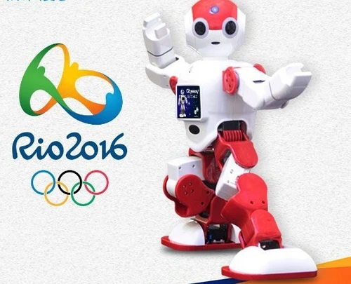 Детский партнер сопровождающий человекоидного программируемого робота робот