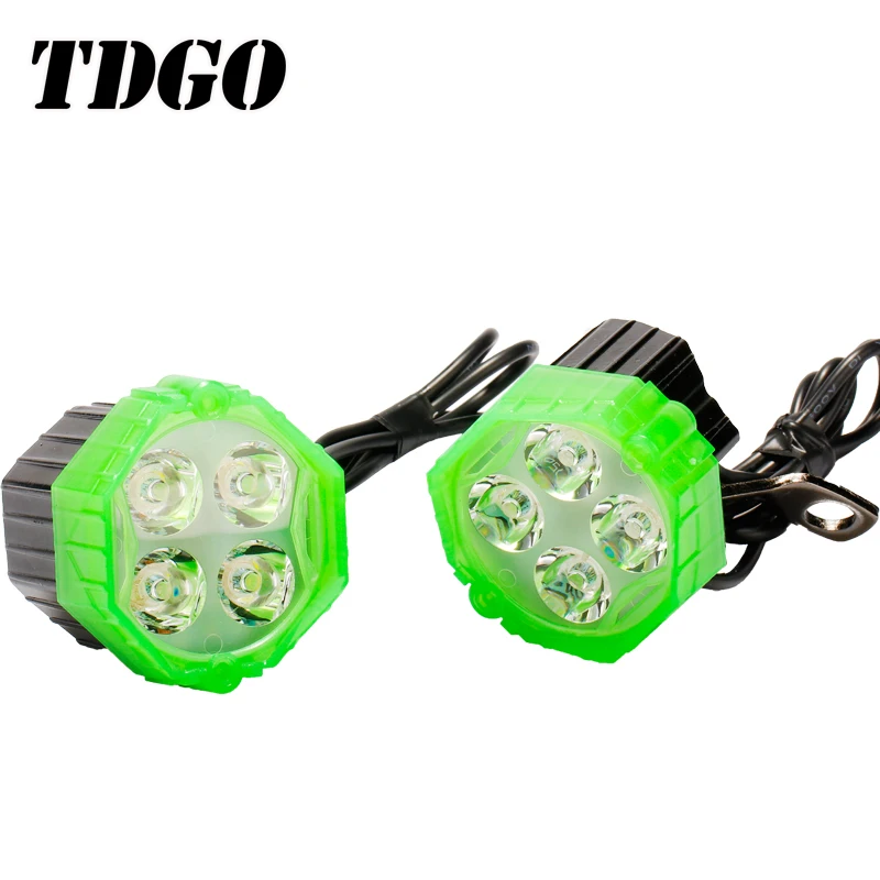 TDGO 2 шт светодиодные мотоциклетные фары 12 V светодиодный мото-прожектор Мотоцикл