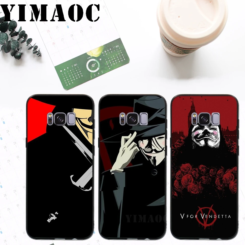 YIMAOC V for Vendetta мягкий силиконовый чехол для Samsung Galaxy A3 A5 A6 плюс 2017 2016 S6 S7 край S8 S9 &amp Note