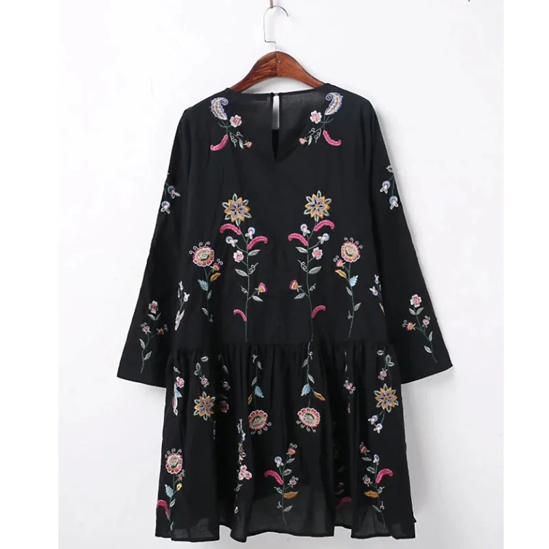 Платье с цветочной вышивкой для беременных повседневное белое платье из хлопка