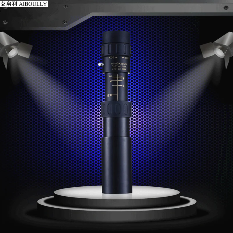 Монокулярный телескоп 10 90 раз длинная трубка растягивающаяся лупа открытый