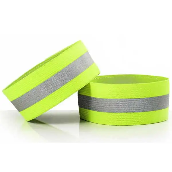 2PCS Wrist Band 2 шт., ночной светоотражающий жилет, Три ремешка, аварийный жилет, отражающий браслет на запястье, ремень для спорта, бега, велоспорта, универсальный - Цвет: 2PCS Wrist Band