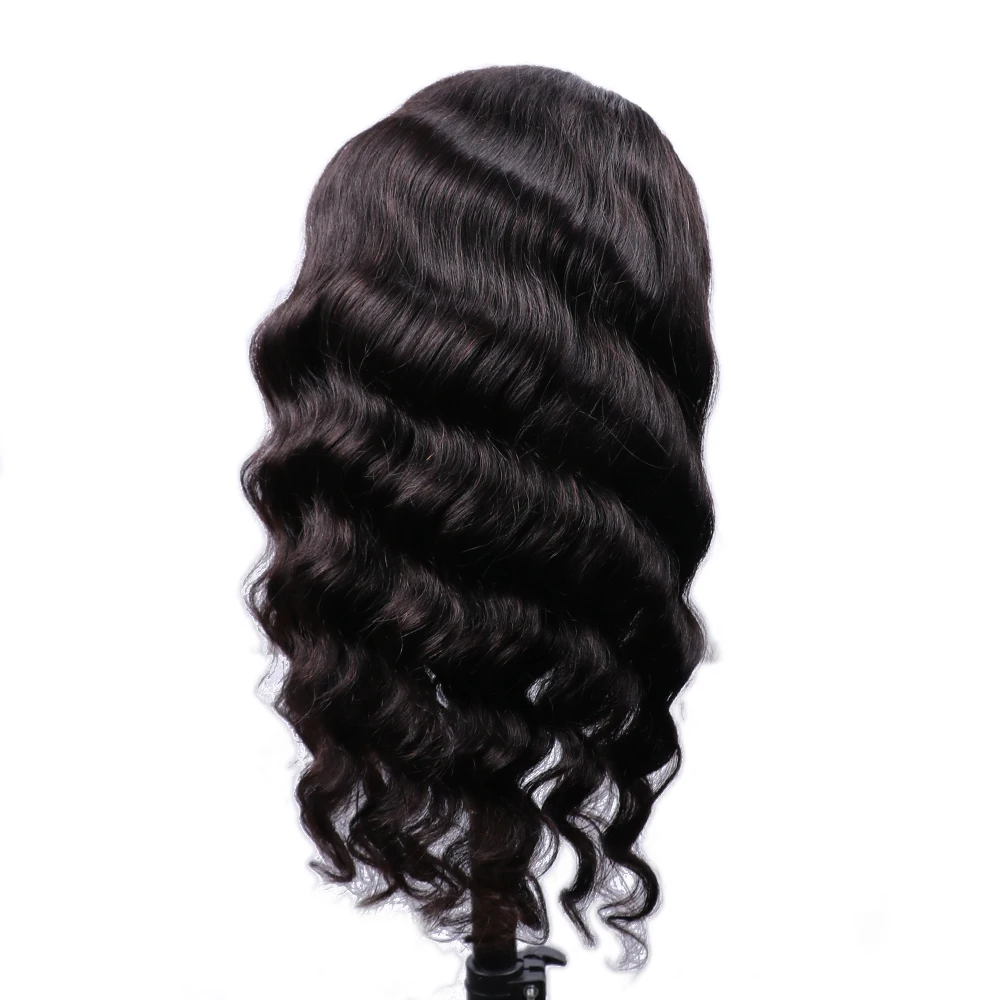Mstoxic Lace Front Human Hair Wigs Pre Plucked Brurmes Loose Deep Wave With Baby Remy Natural Hairline | Шиньоны и парики