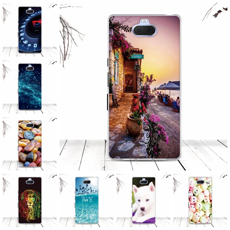 Мягкий силиконовый чехол из ТПУ для Sony Xperia 10 чехлы Coque Capas | Мобильные телефоны и