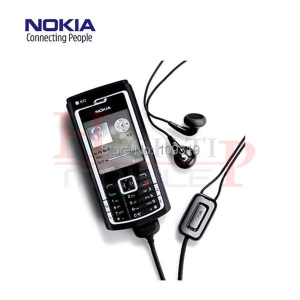 Отремонтированный N72 Nokia N72 Мобильные телефоны FM радио 2MP Bluetooth Jave 1 год гарантии