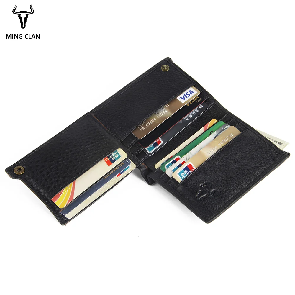 Italian Leather Wallet Male Gift ID Card Holder Cowhide Bifold Wallets Men 100 Dollar Bill Short Purses Full Leather Wallet Top
