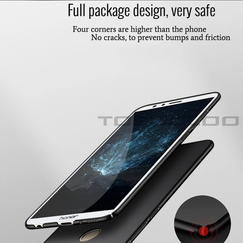 Бренд Tobocloo для huawei Honor 7X 7A 7C 8 9 LITE 10 PRO 6A 6X 6C P, умный чехол, жесткий защитный тонкий чехол из поликарбоната