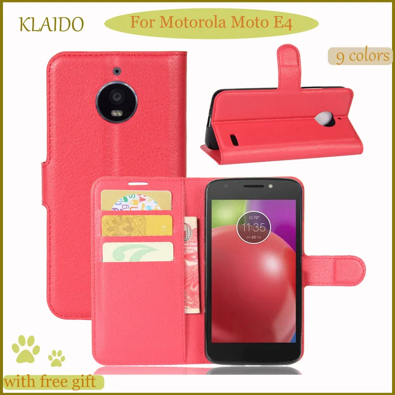 Кожаный чехол для Motorola Moto E4 флип телефон мешок кошелек В виде ракушки подставка