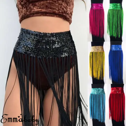 Сексуальная Женская Повседневная блестящая Клубная юбка с высокой талией