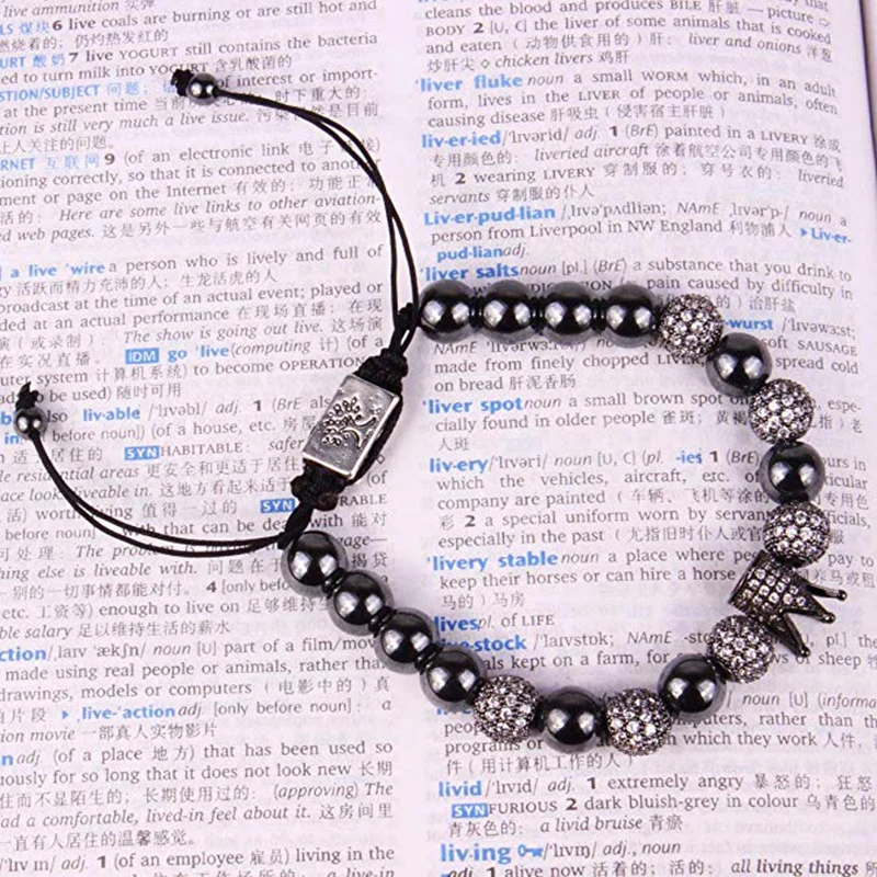 Императорская корона король CZ браслеты Роскошные модные очаровательные Древо