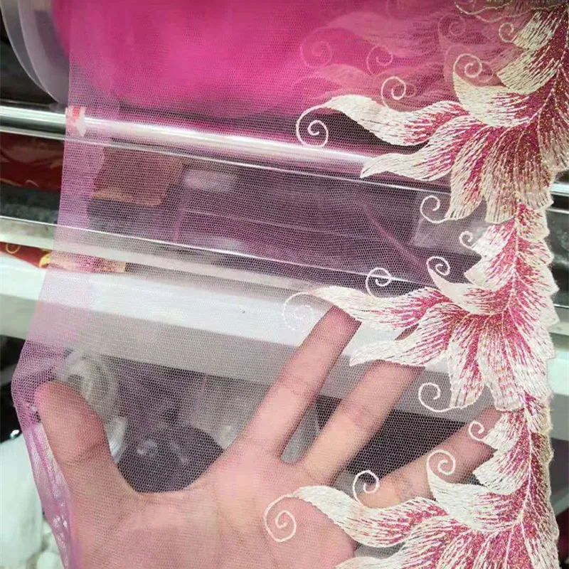 1 ярд высокое качество красивая французская кружево лента тесьма 21 см кружевная