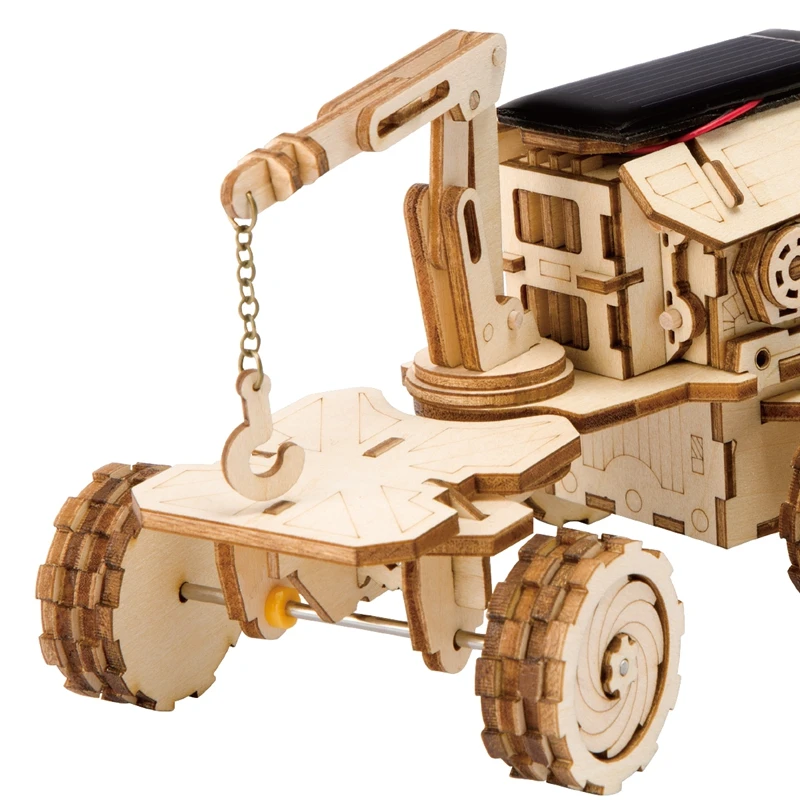 Robotime подвижная игрушка для обнаружения Rover Solar Energy 3D DIY лазерная резка деревянная