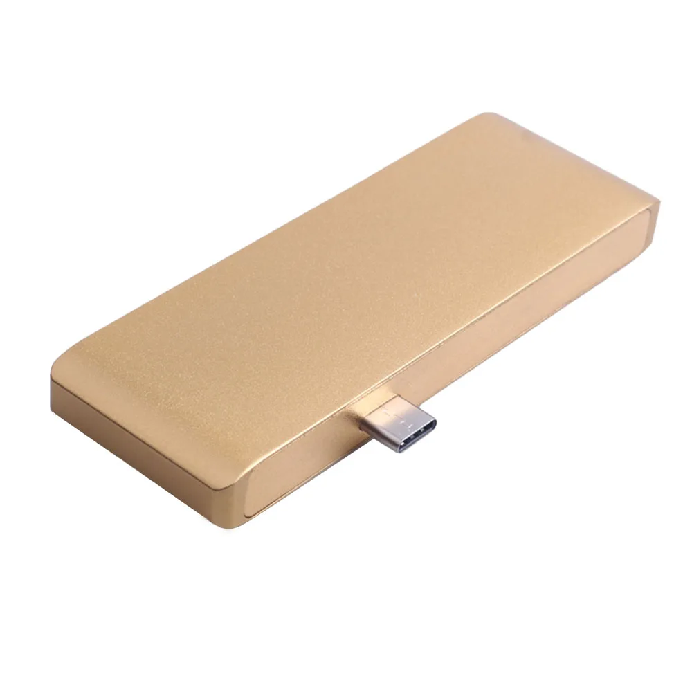 Мульти в 1 профессиональный двойной USB-C концентратор с тип-c зарядка PD SD TF