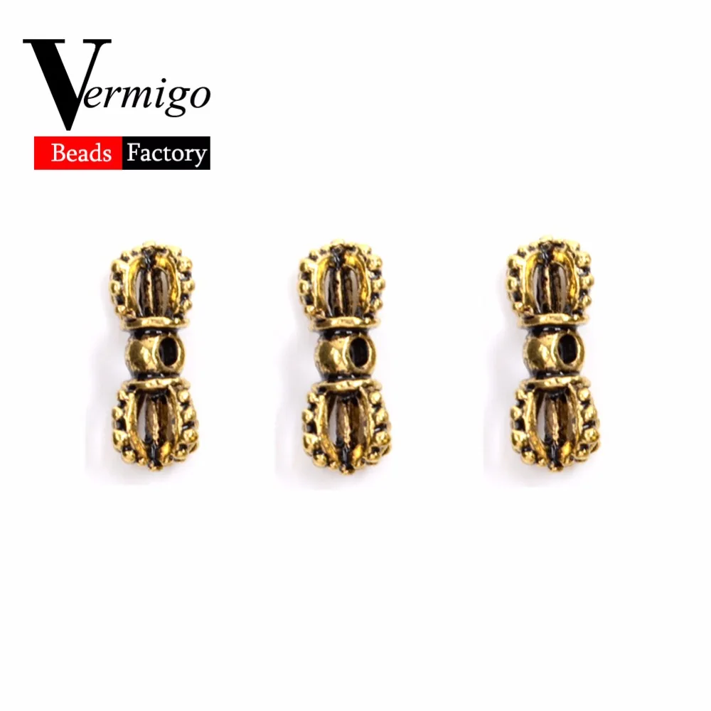 7x15mm Plated Gold Tibetan Beads Accessories For Women Men Making Jewerly Diy Bracelet Necklace Charm 20pcs/lot Wholesale | Украшения и