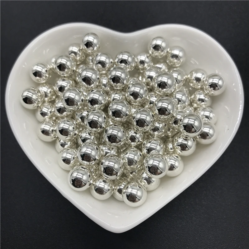Бусины с искусственным жемчугом без отверстия россыпью 4 мм 6 8 10 для изготовления
