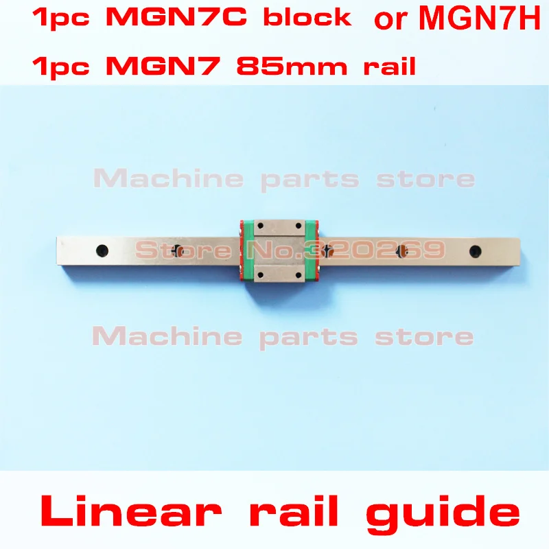 CNC 7 мм миниатюрный линейный направляющий рельс MGN7 L 85 MGN7C блок каретки |