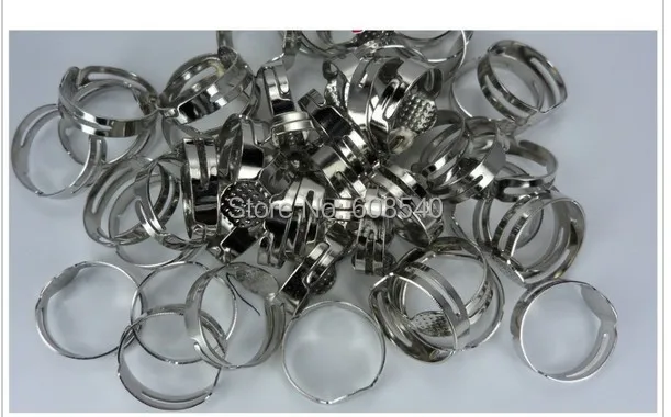 50 шт. 8 мм регулируемая металл пустой кольца базовые настройки холодильное