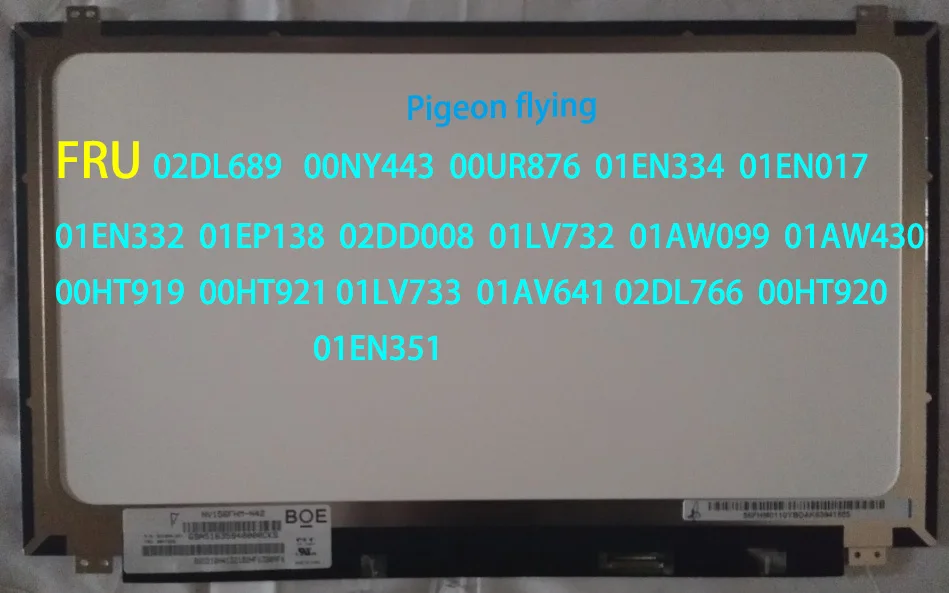 Для Lenovo Thinkpad E570 P51 L580 E575 15 6 &quot1920*1080 no-touch 30pin IPS LCD FRU 02DL689 00NY443 00UR876 01EN334 01EN017 - купить по