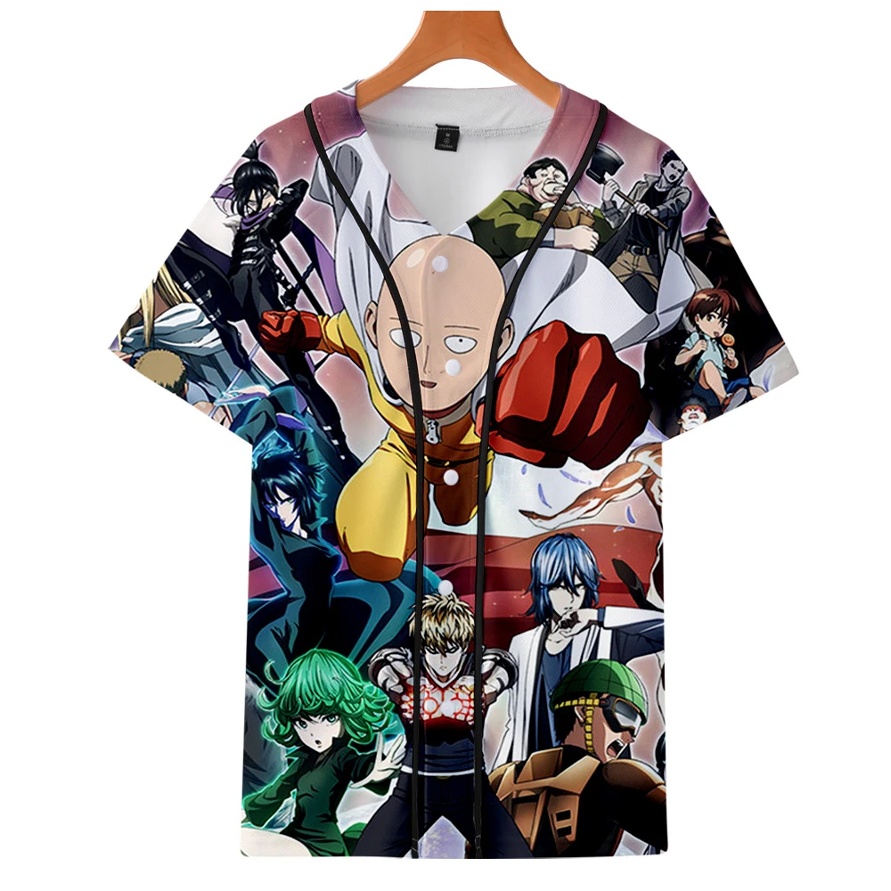 Аниме рубашка One Punch Man сезон 2 Harajuku Японская уличная одежда бейсбол 3d футболки