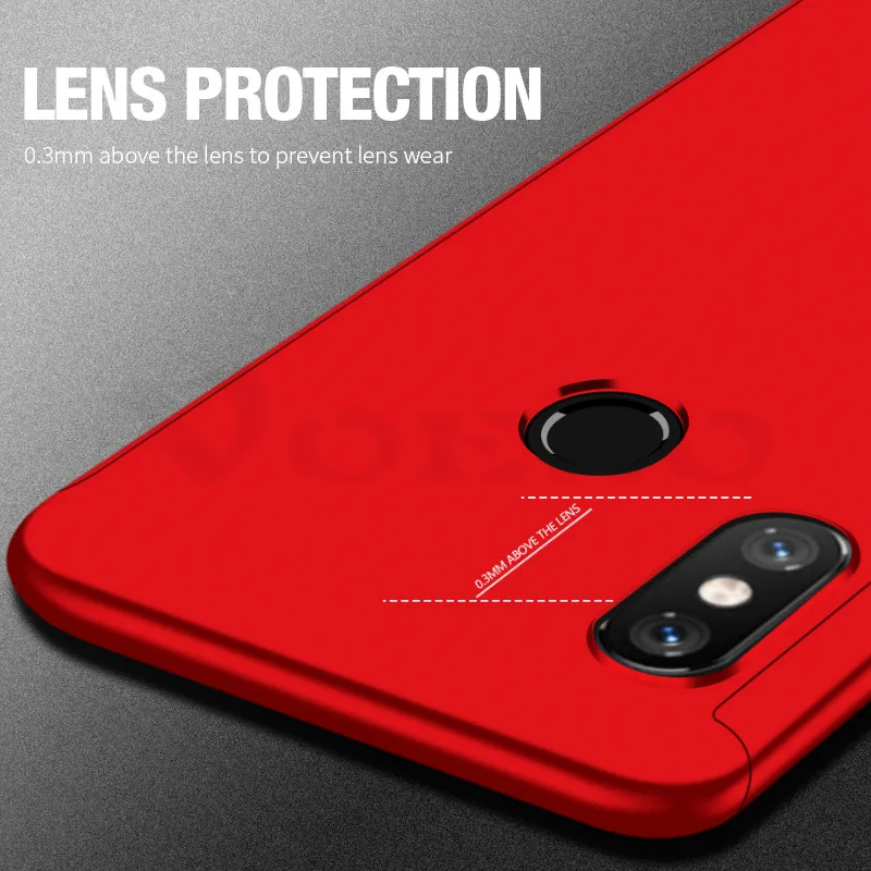 Voero 360 Полное покрытие чехол для Xiaomi Redmi 4X5 плюс 6A 6 Pro S2 Note 7 Чехол телефона