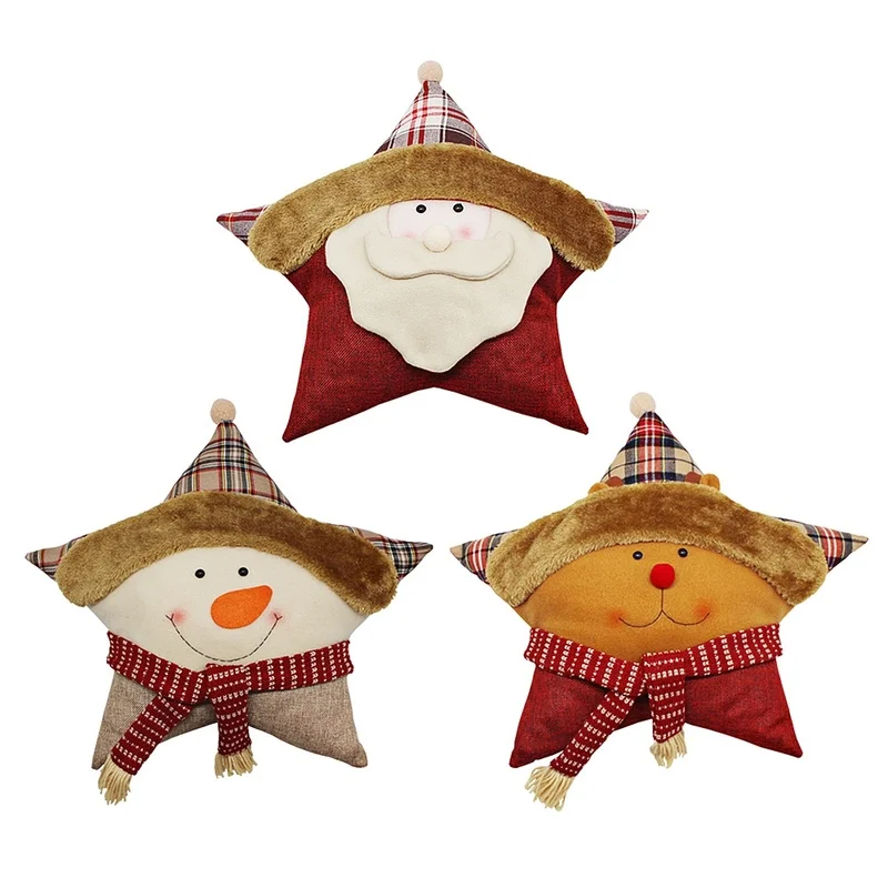 Снеговик бросить подушку форма пентаграммы подушки Рождественский подарок