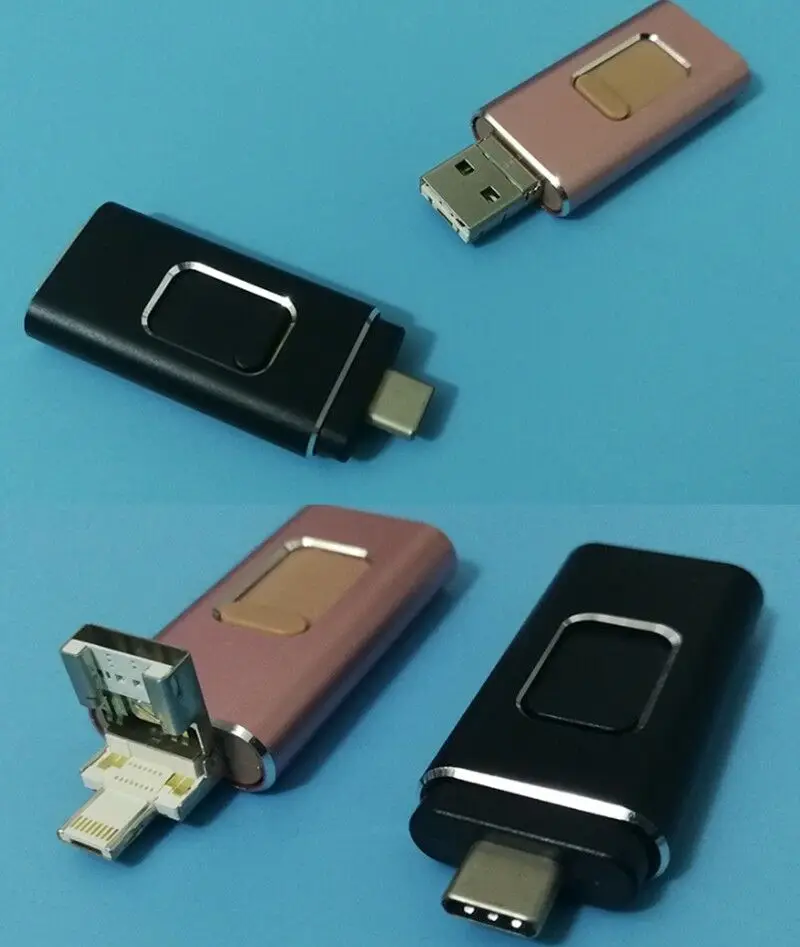 Новая USB вспышка 16 ГБ 32 ГБ 64 ГБ 128 ГБ флеш-накопитель USB 3,0 OTG накопитель iflash Memory Stick для телефонов iphone iOS type C Android